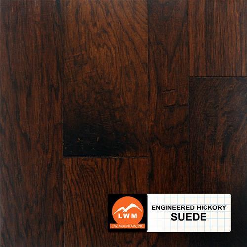 Hand Scraped Hickory - Engineered in Suede - Random Hardwood
