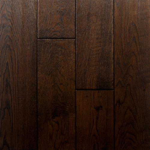 Hand Scraped Oak - Solid in Ebony Hardwood