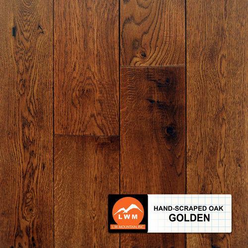 Hand Scraped Oak - Solid in Golden Hardwood
