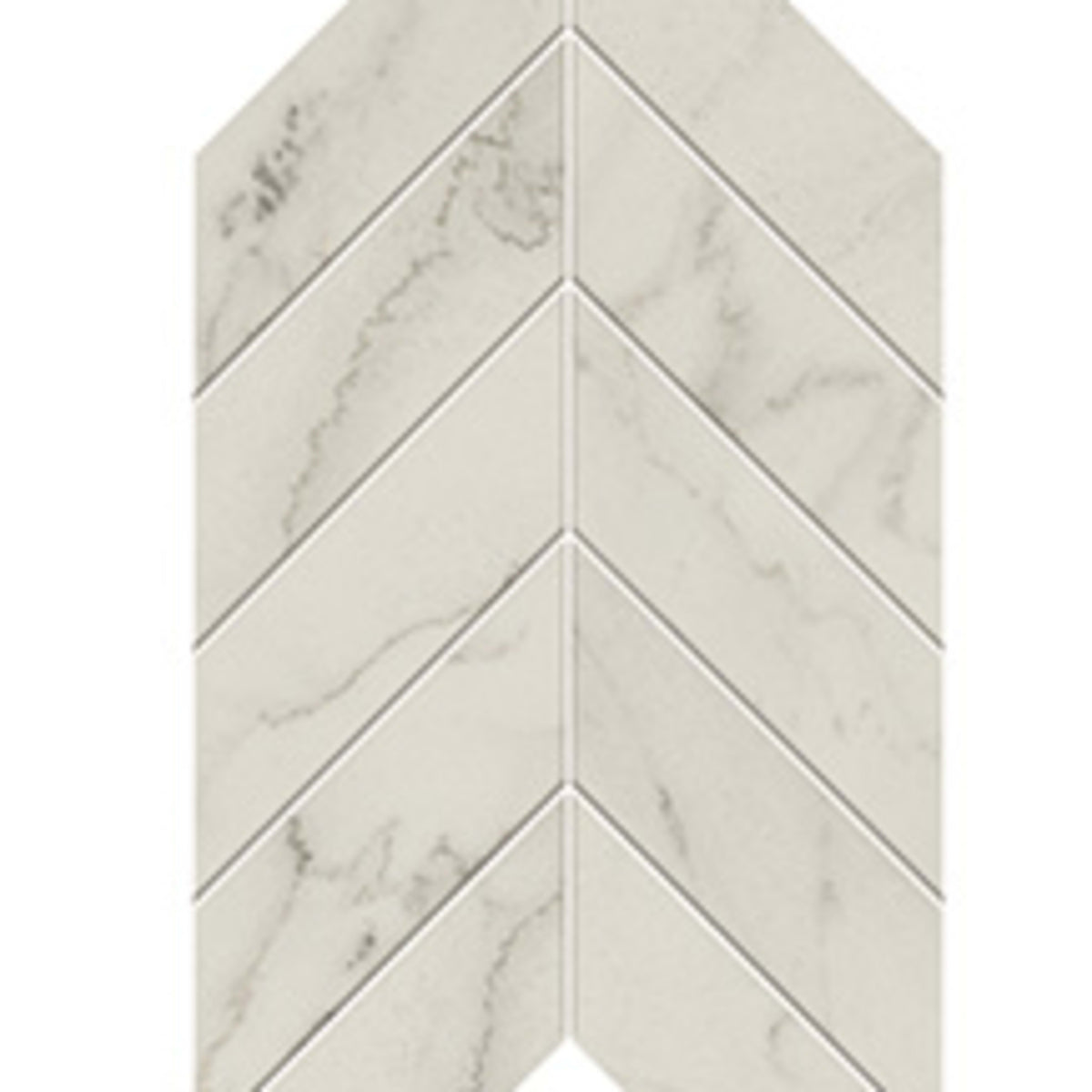 Liberty in Calacatta Centennial Chevron Mosaic Tile