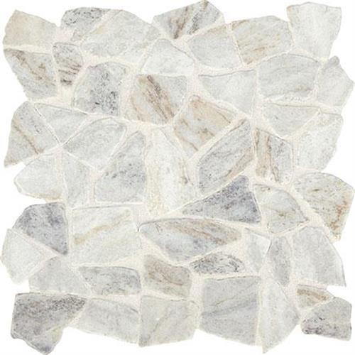 Predella in Lumen White Mosaic (Pebble) - Tile