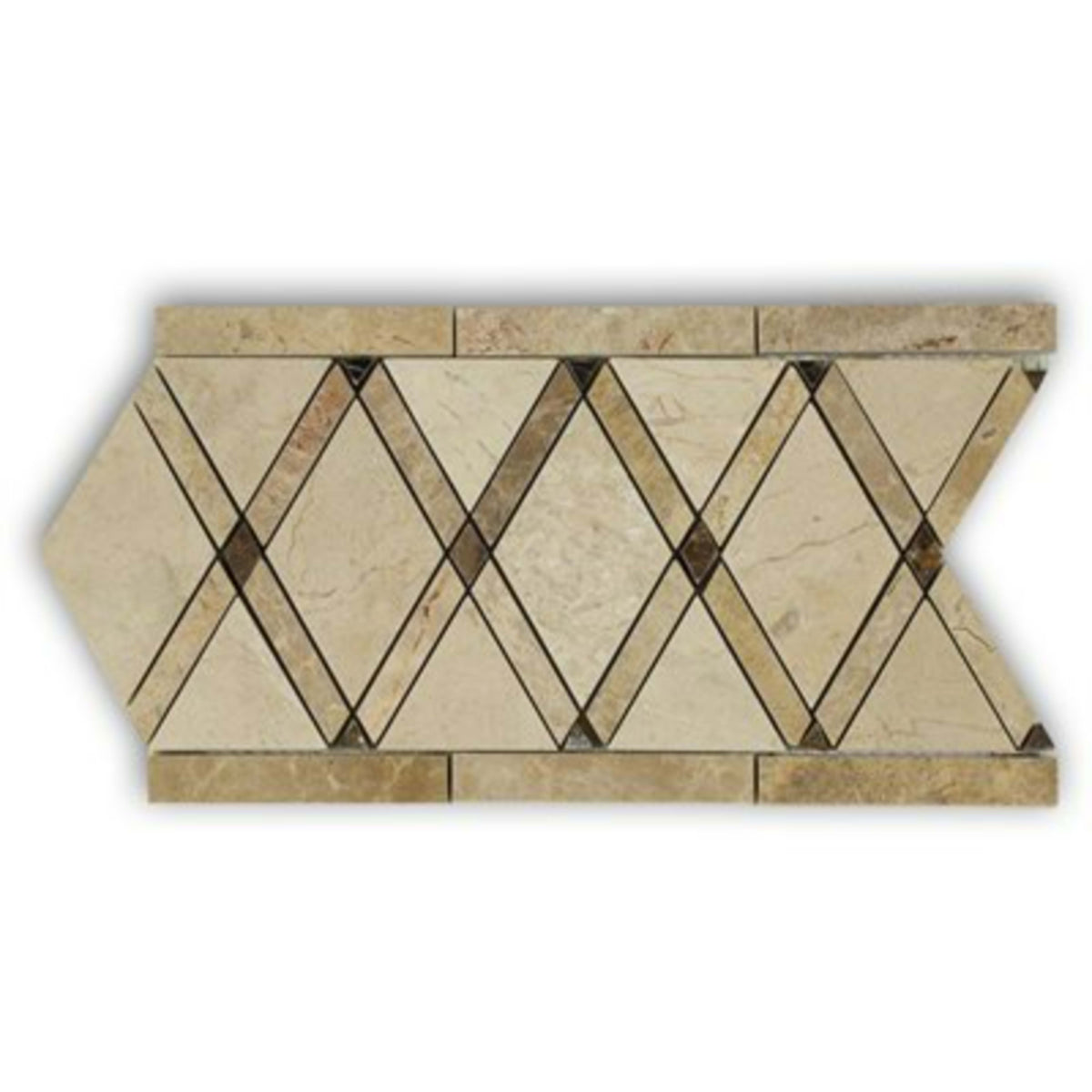Majestic in Majestic Border Crema Marfil Light Emperador Dark Emperador Natural Stone