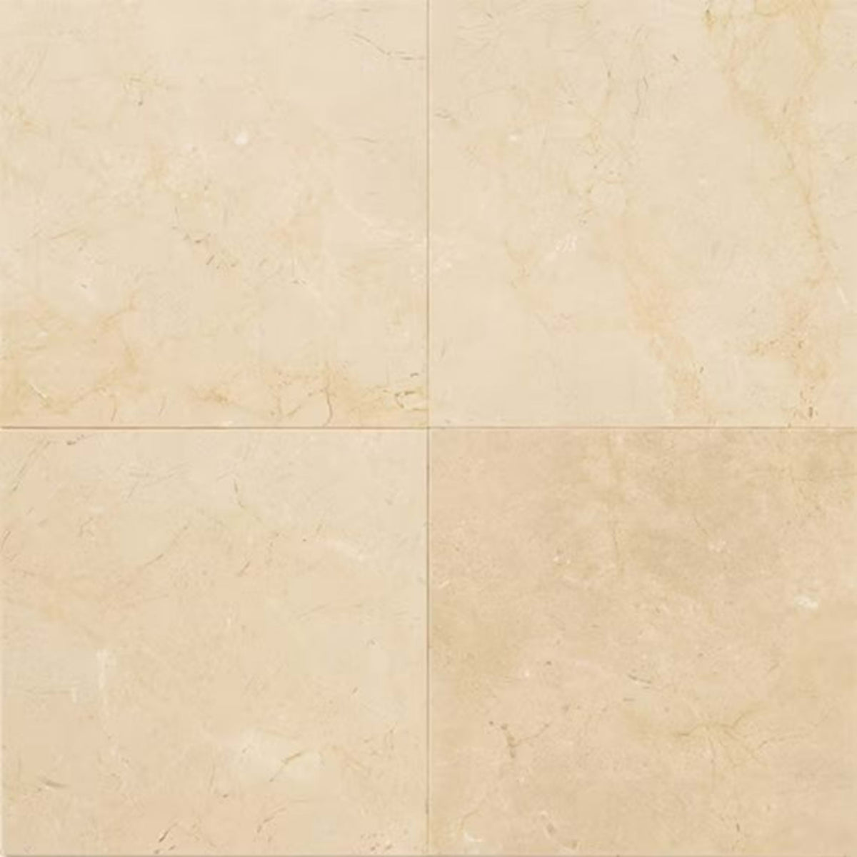 Marble in Crema Marfil El-12x12-Honed Natural Stone