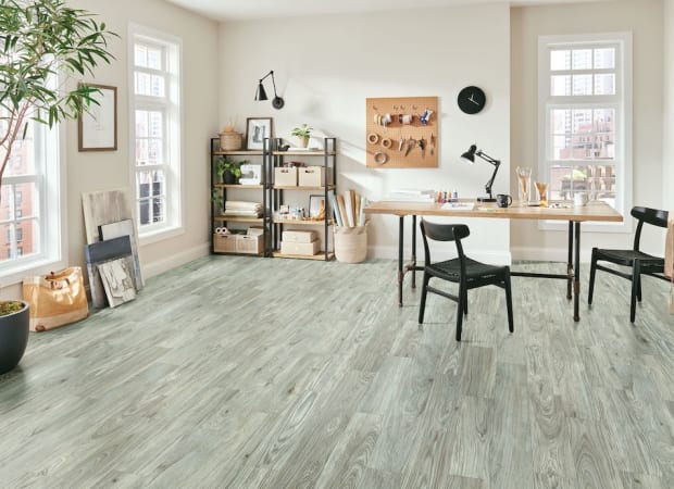 Modern Comfort Bronze in Barn Grey 12' | Bruce