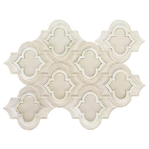 MJ Emblem in Super White Polished, Asian Statuary Line And Super White Frosted Natural Stone