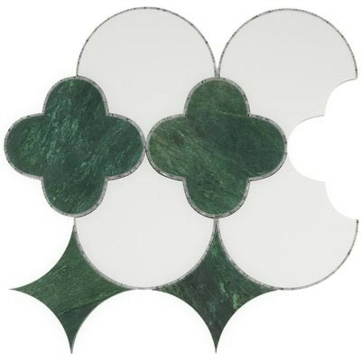 MJ Fiore in Verde Green Crystal Tech Burlington Line Natural Stone