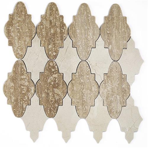 MJ Sabino in Noche And Crema Marfil Natural Stone