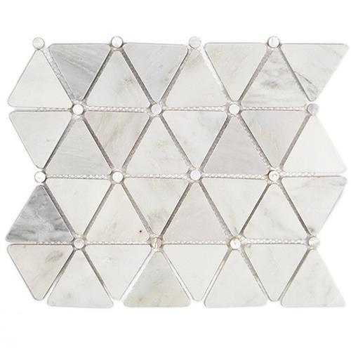 MJ Trio in Asian Statuary & Pearl Dot Natural Stone