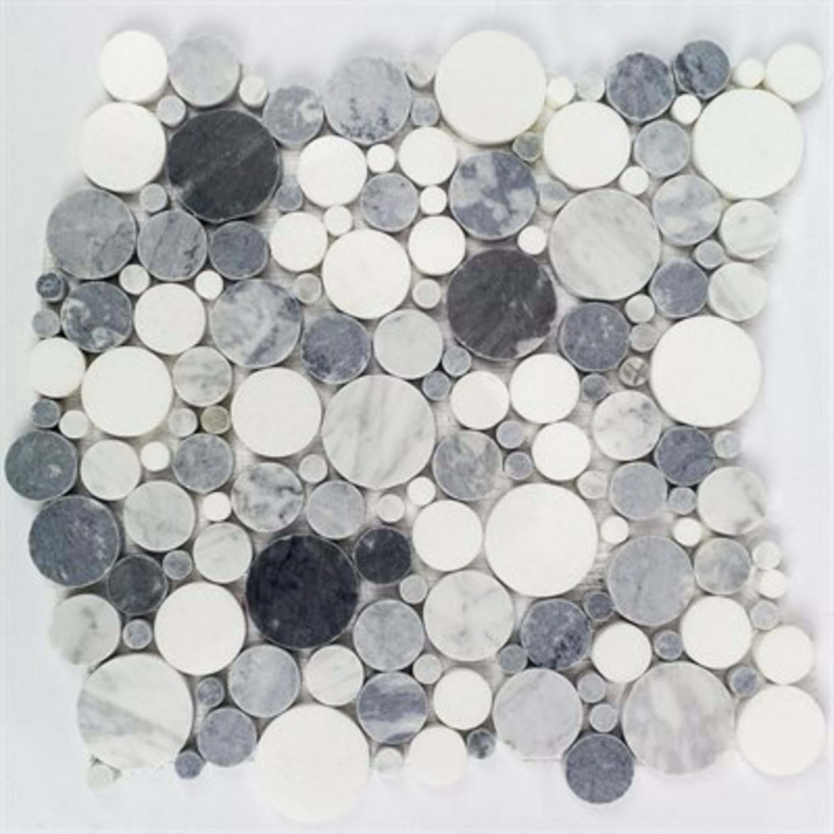 Motion in Circles Carrara Thassos Bardiglio Nuvolato Natural Stone