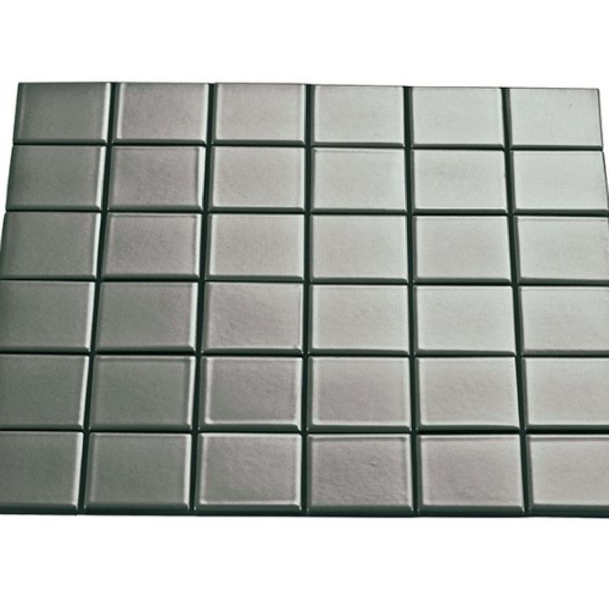 Multiplier in Grey Square Mosaic 2"x2" Gloss Tile