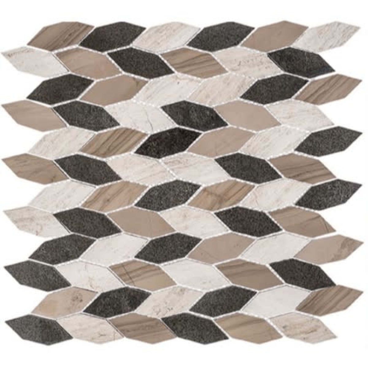 Colonial in New Chesapeake 2 1/2x1 Long Hex Natural Stone