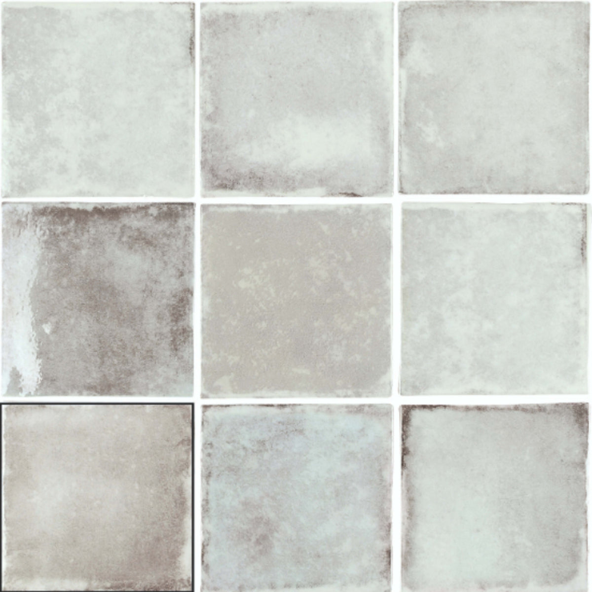 Old Savannah in Grey 4x4 Tile