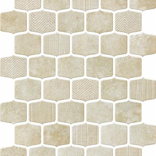 Organic Strands in Beige - 2"x2" Glass Tile