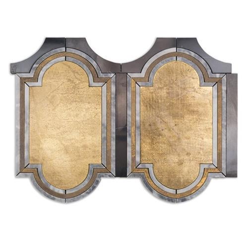 Ornato Series in Brescia- Brass, Bardiglio, And Black Jade Natural Stone