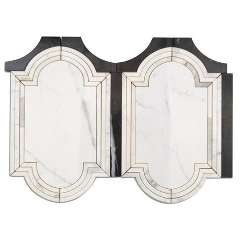 Ornato Series in Padua-Calacatta Gold And Black Jade Natural Stone