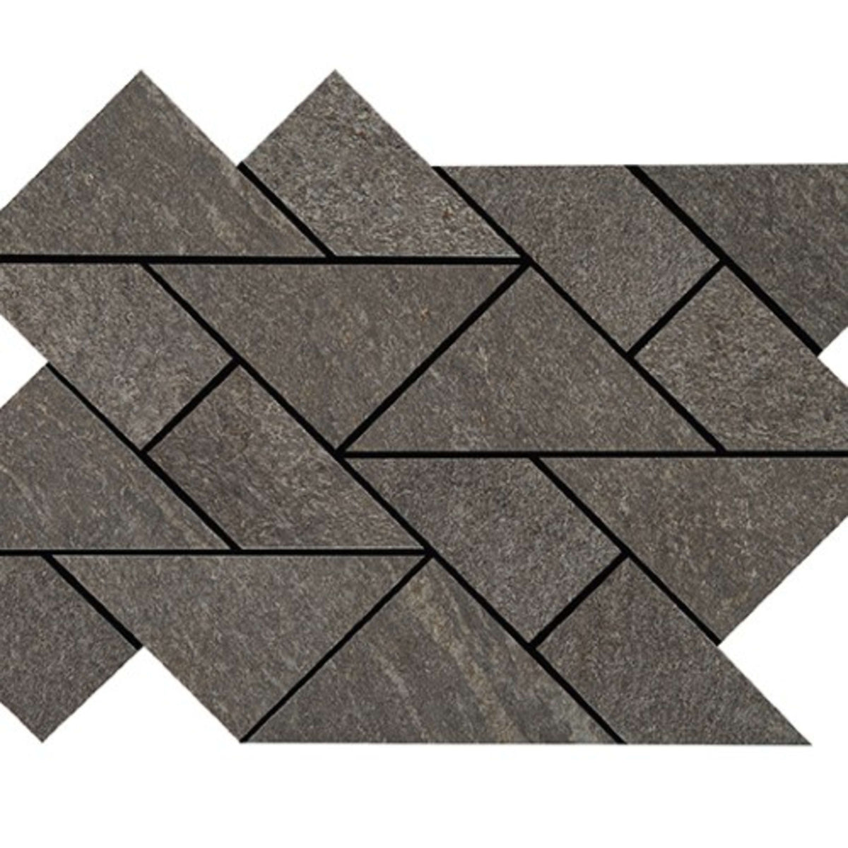 Owen Stone in Sable Triangle Mosaic 8 1/2"x14 1/2" Tile