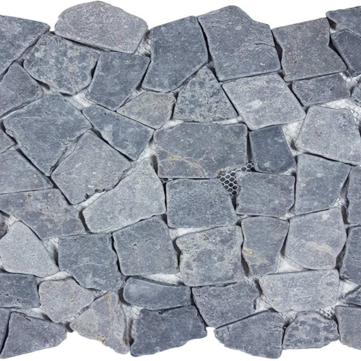 Ocean Stones - Tumbled Mosaic in Gray Tile