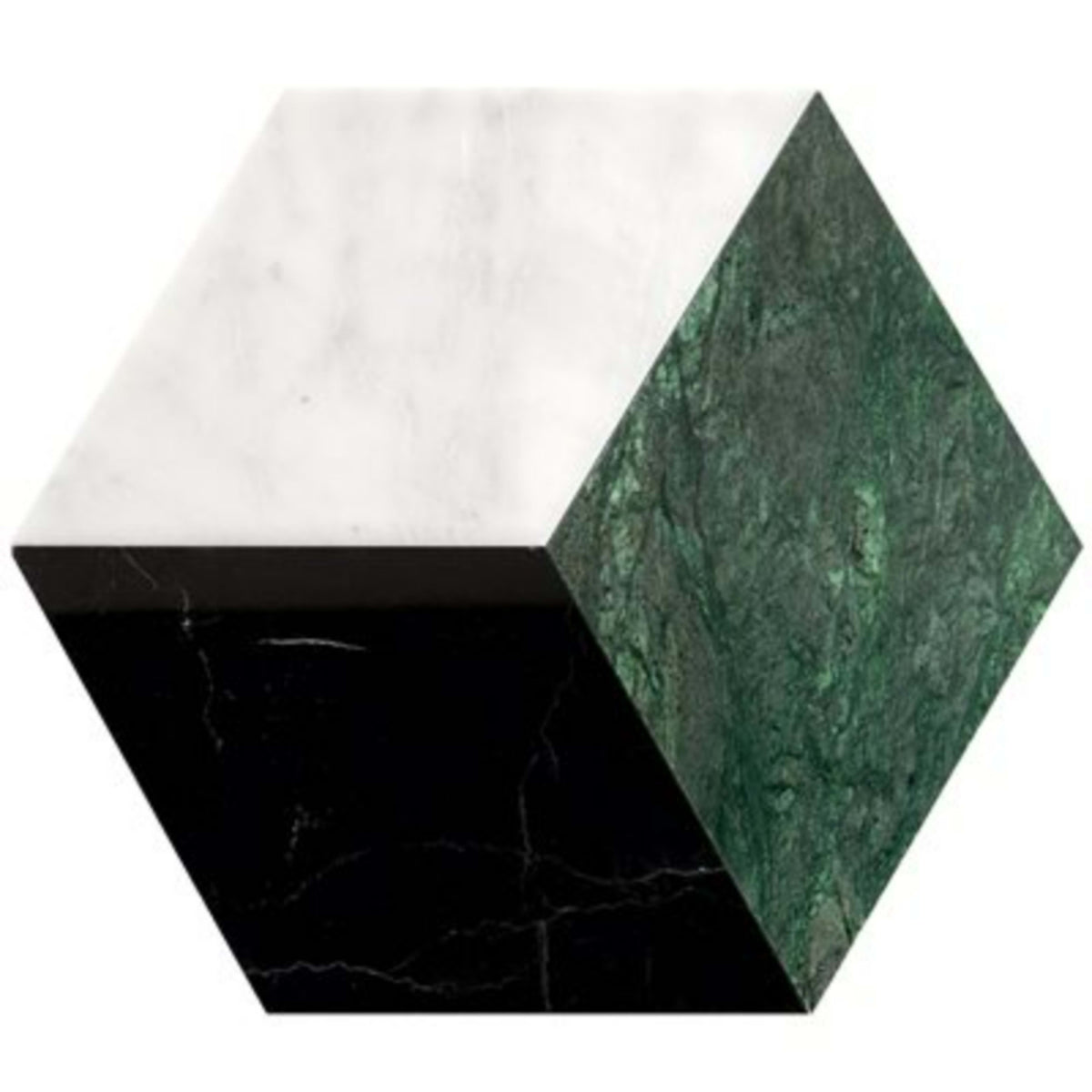 Pari in Nero Dark Green Carrara Polished Natural Stone