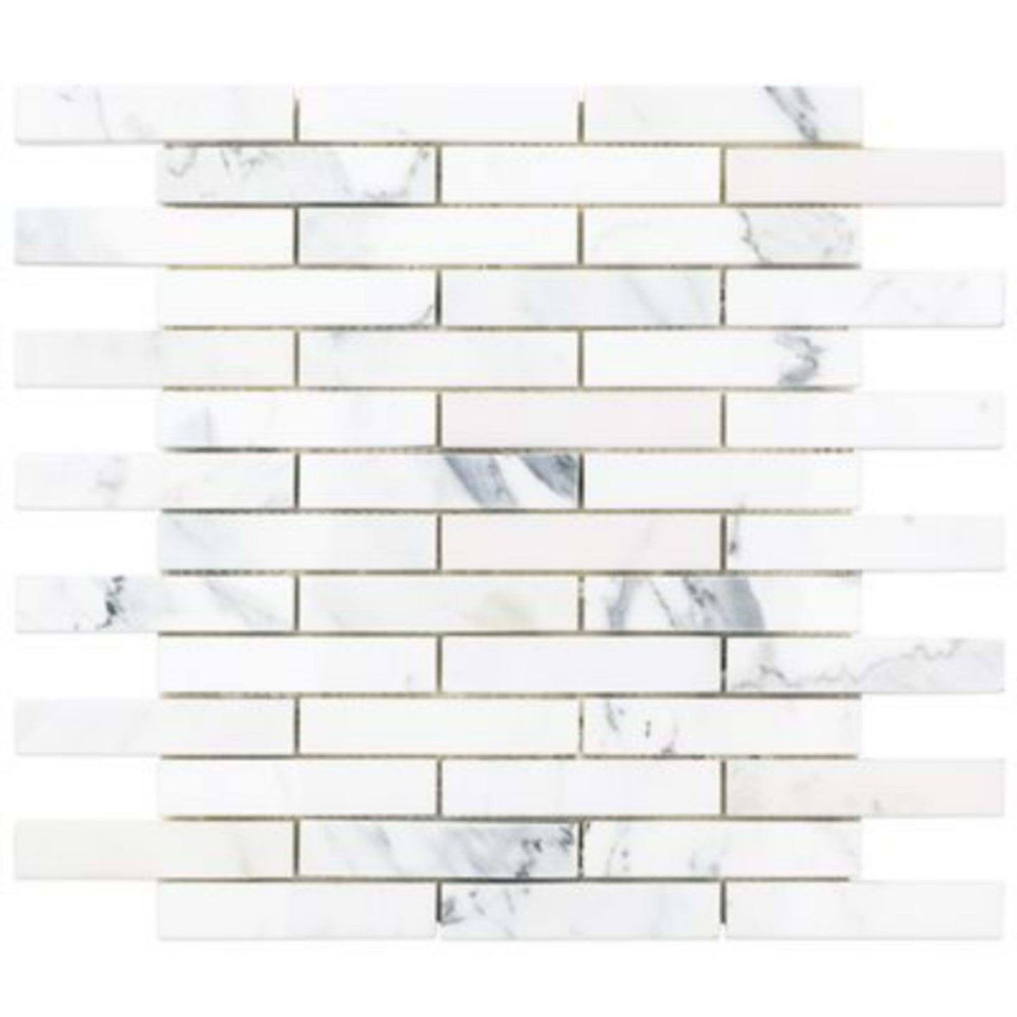 Calacatta in Calacatta 1x4 Piano Brick Natural Stone