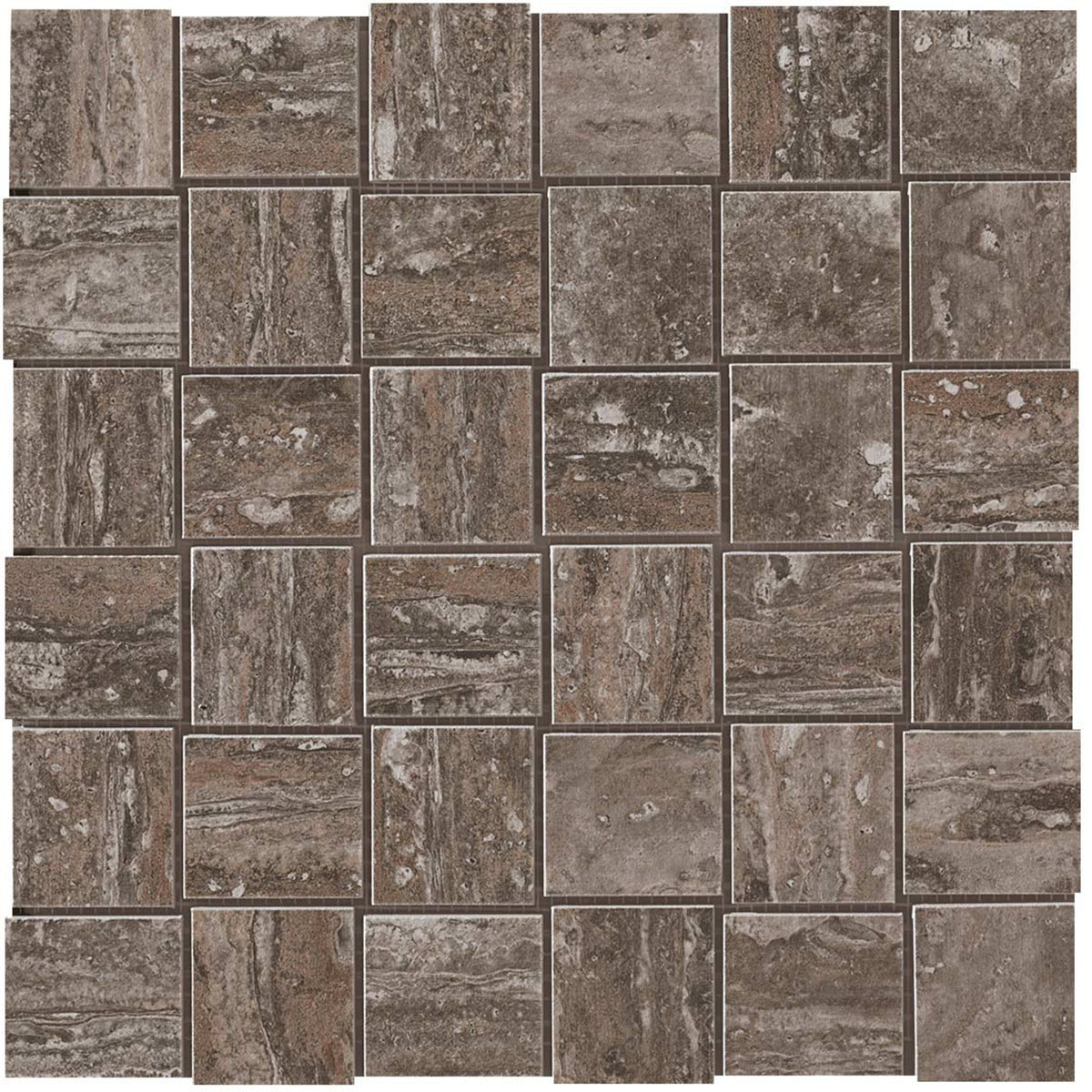 Path in Moka Net Mosaic Tile