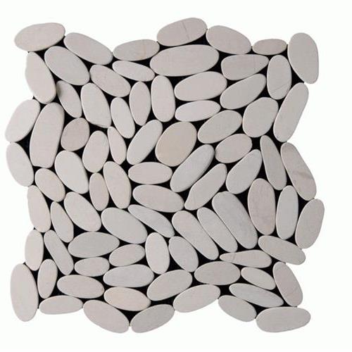 Botany Bay Pebbles - Sliced in Cream Natural Stone