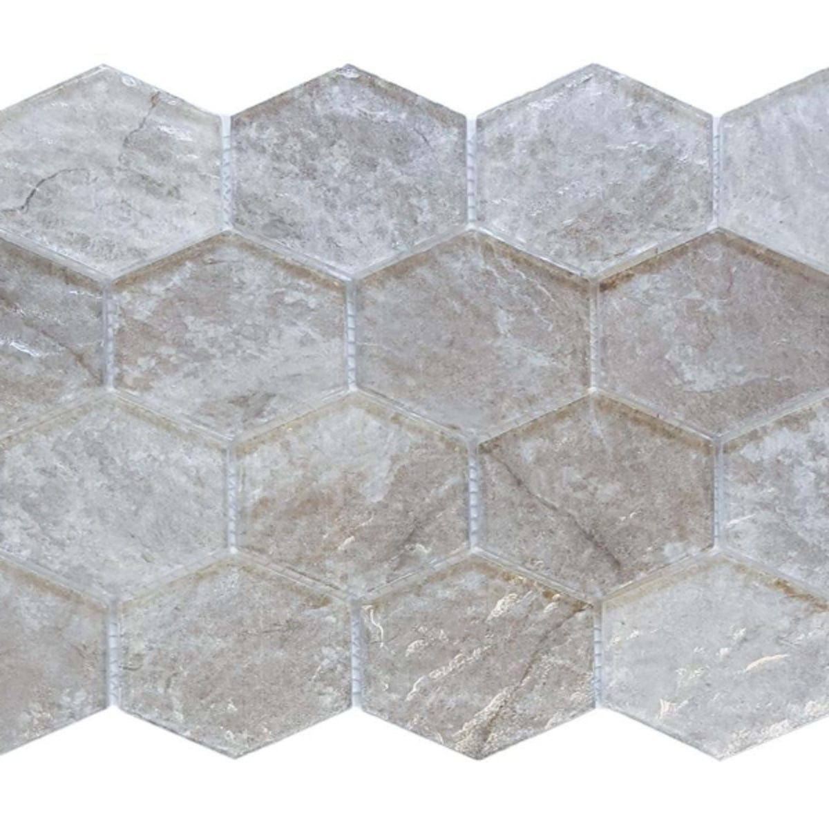Revere - Hex Mosaic in Natural - Hex Mosaic Tile