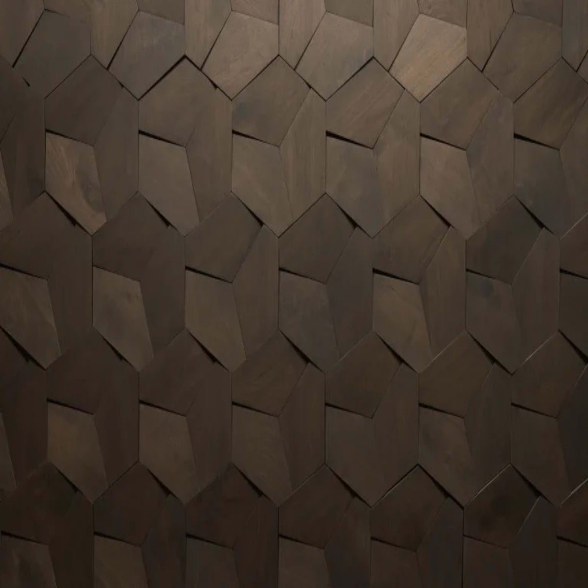 Wall - Motif - Roku in Darkened Walnut Hardwood