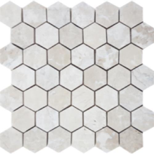 Chateaux in Brushed Hexagon 2" Mosaic Natural Stone