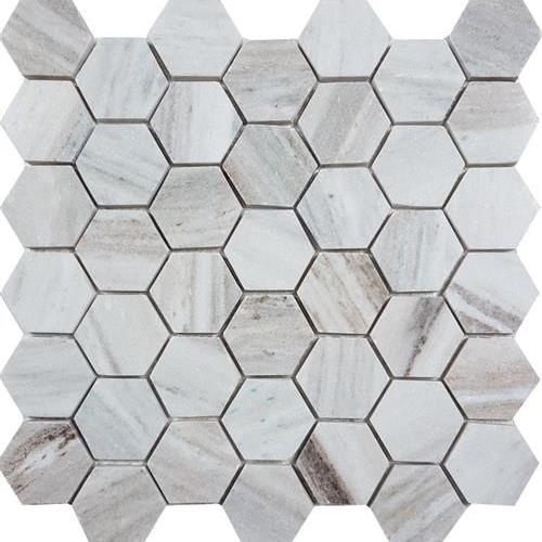 Skyline in Polished 2" Hexagon Mosaic Natural Stone