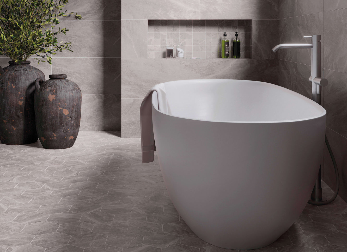 Storied in Natural Grey