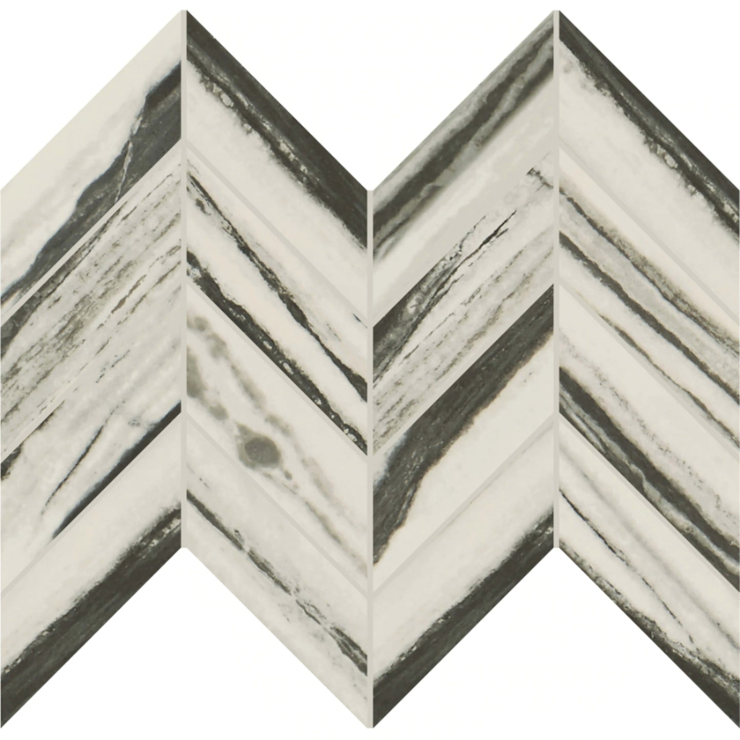 Vertuo in Stria Bravura Chevron 12x12 Tile