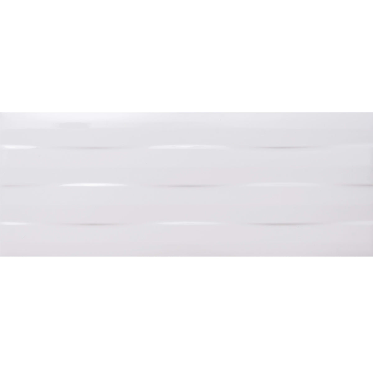 Simply Brilliant in White 8x20 Relief Tile