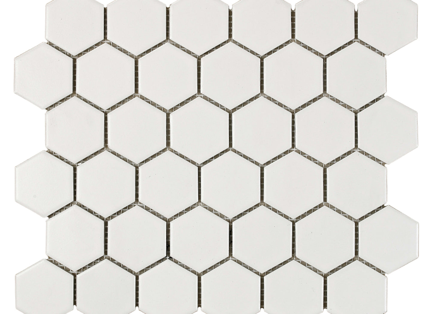 Urban Textures in White 2" Hexagon