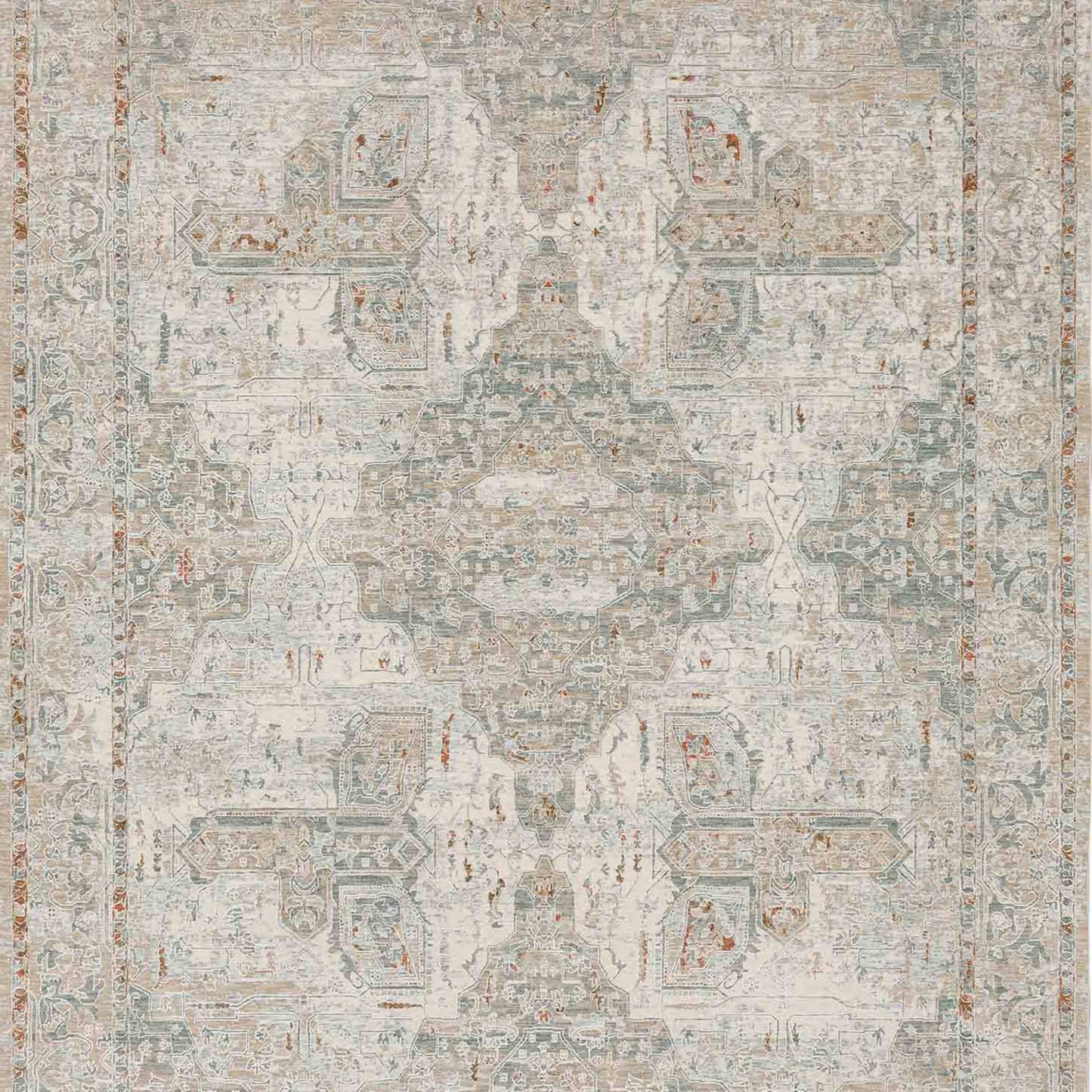 Via Salaria Cream Beige in Cream Beige 9'X11'9" Area Rugs