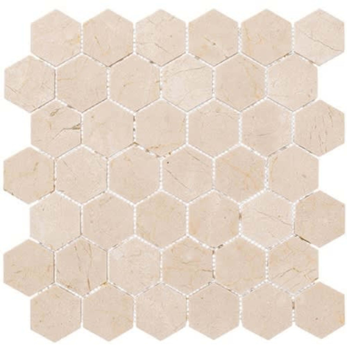Colonial in Village Square 2" Hex Natural Stone