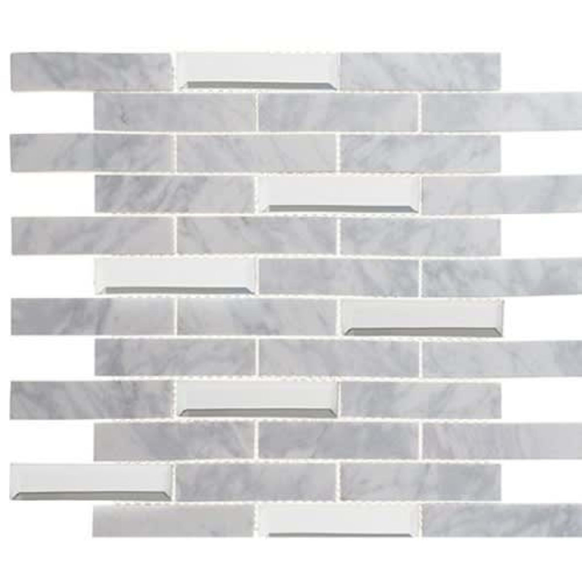 Beveled Castle in Whitecliff Hall 3 4/5x7/8 Natural Stone