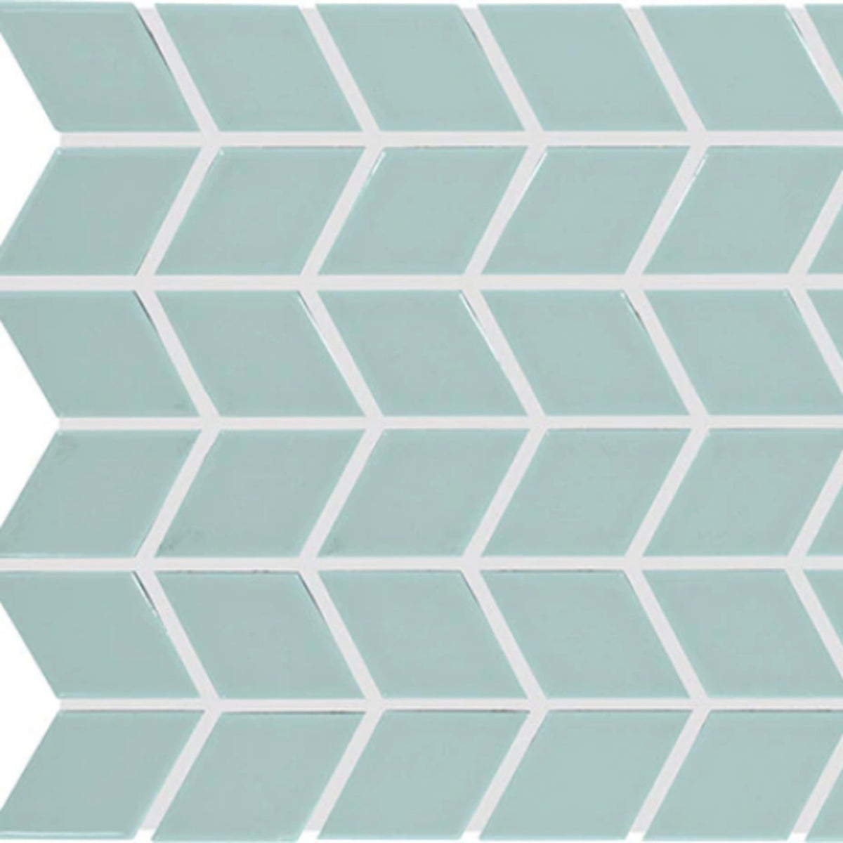 Color Wheel Retro in Spa Chevron Tile