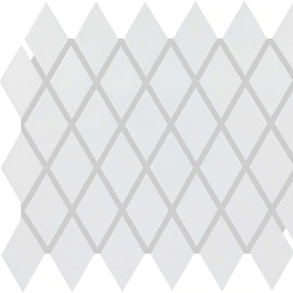 Color Wheel Retro in Arctic White Arabesque Tile