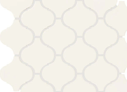 Color Wheel Retro in Matte Arctic White Arabesque