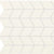 Color Wheel Retro in Matte Arctic White Chevron Tile