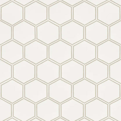 Hexx in Charm - Silver Vinyl Sheet Goods