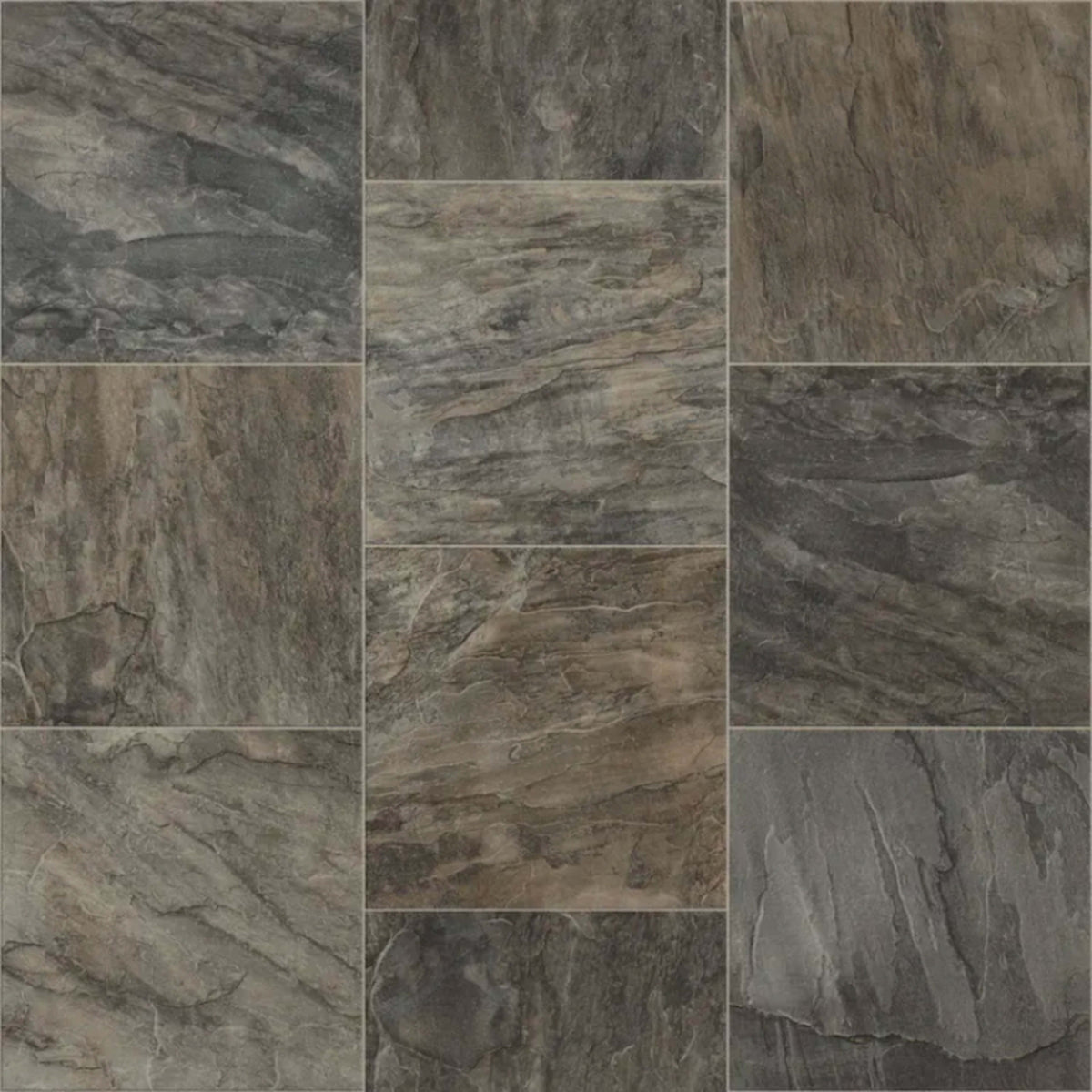 Cambridge in Greystone - Gold Vinyl Sheet Goods