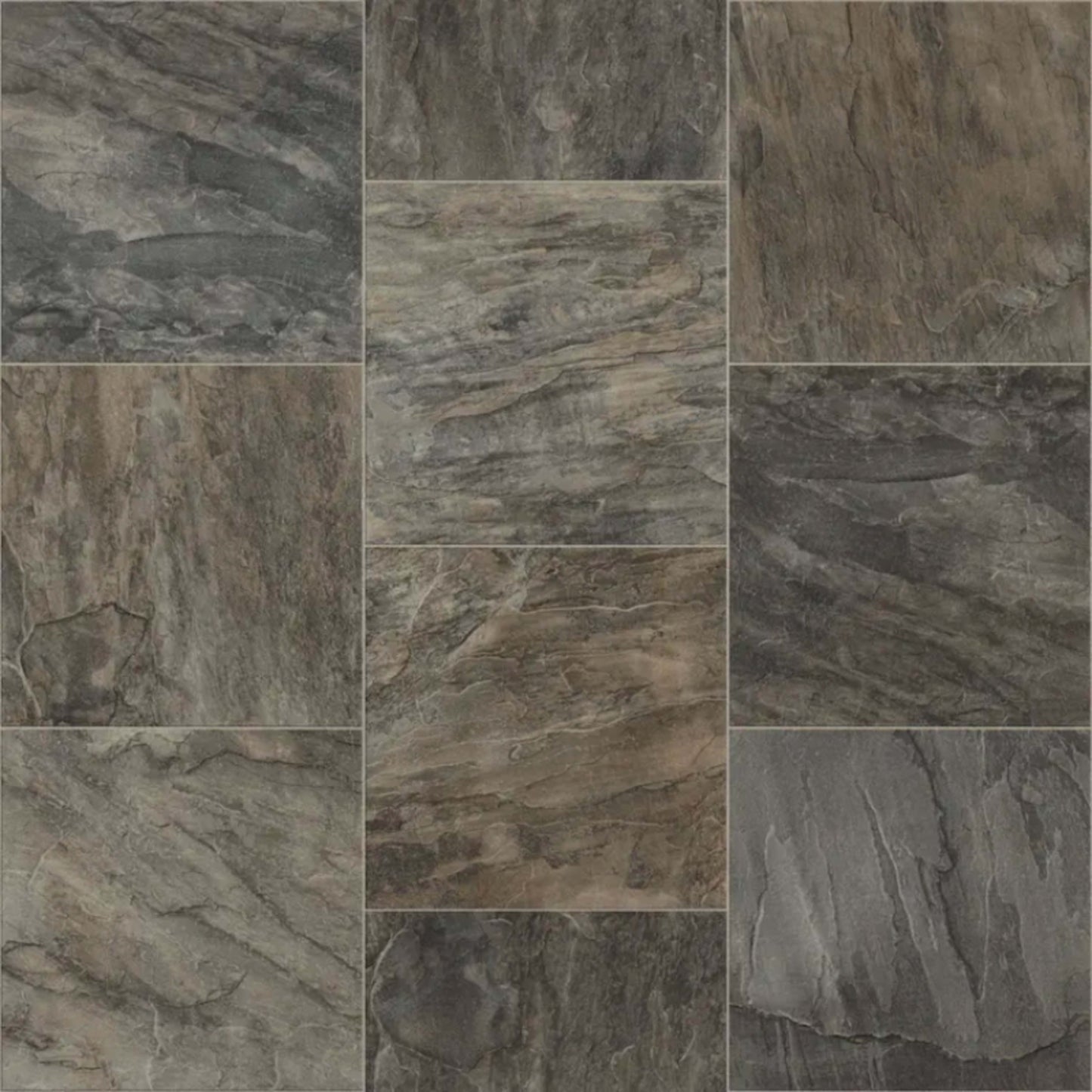 Cambridge in Greystone - Platinum Vinyl Sheet Goods