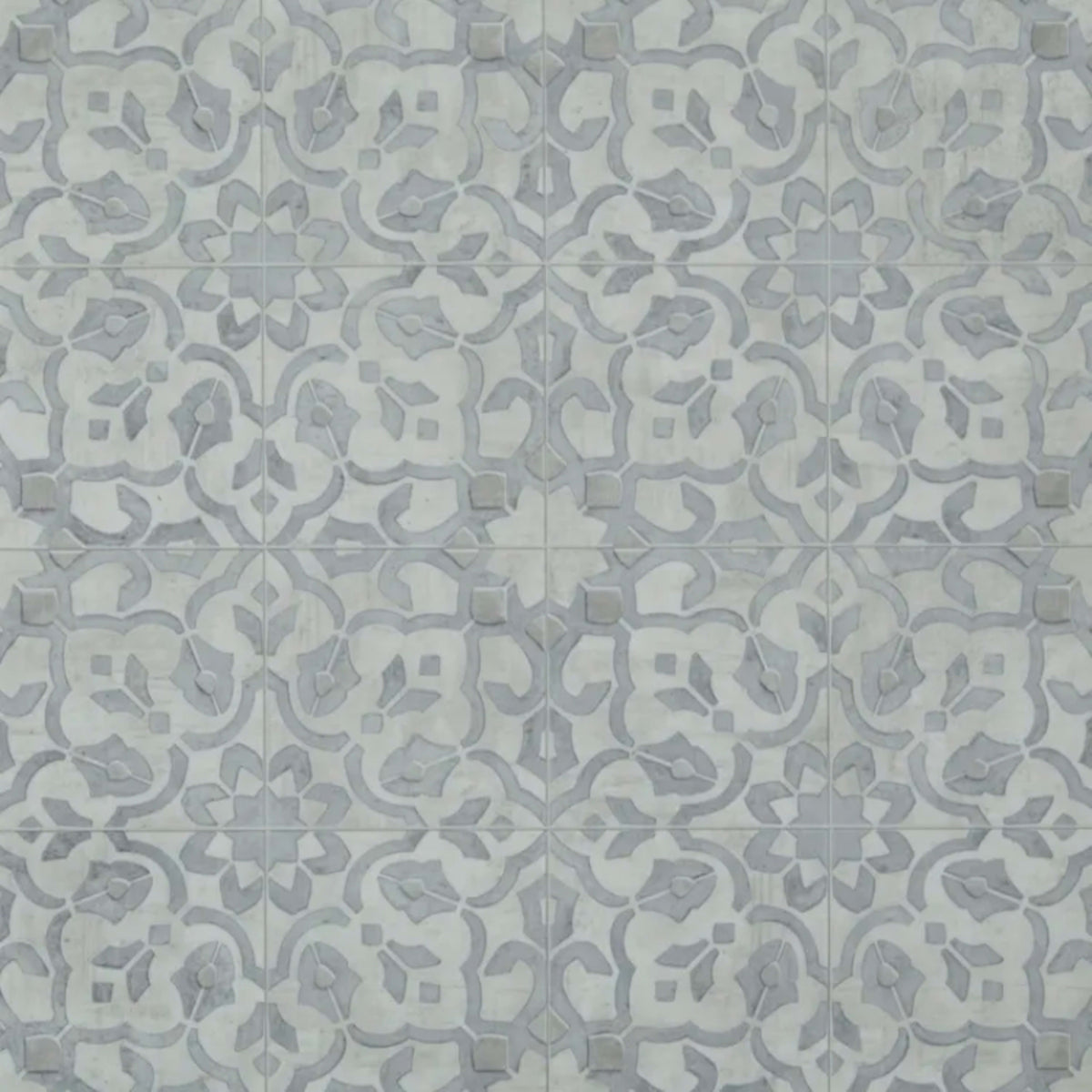 Filigree in Pewter - Platinum Vinyl Sheet Goods