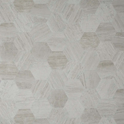 Hive in Pollen - Silver Vinyl Sheet Goods