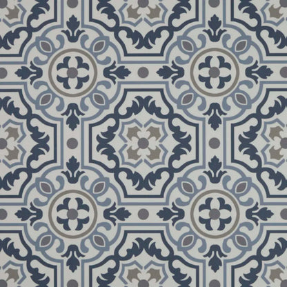 Tapestry in Denim - Platinum Vinyl Sheet Goods