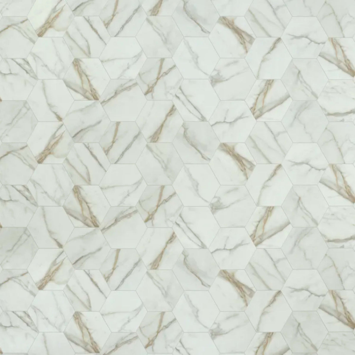 Carrara in Ivory - Silver Vinyl Sheet Goods