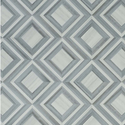 Miramar in Fog - Silver Vinyl Sheet Goods