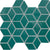 Color Wheel Retro in Peacock 3d Cube Tile