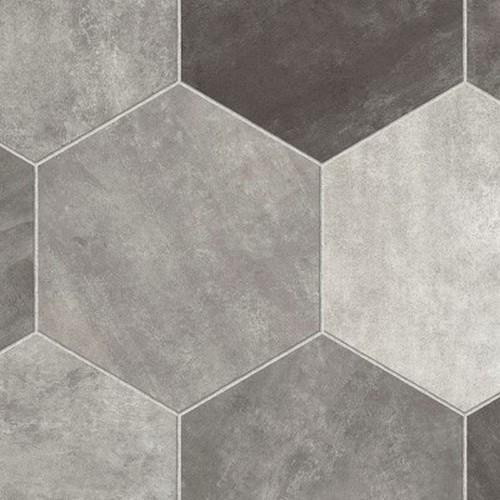 Easy Living in Hex - Castlerock Vinyl Sheet Goods